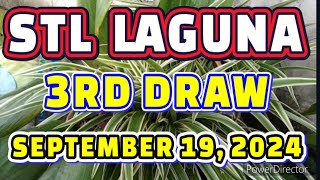 STL LAGUNA RESULT TODAY 3RD DRAW SEPTEMBER 19, 2024  8PM | THURSDAY