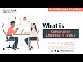 What is Constructor Chaining ? | Java Interview Questions | Fullstack Edutech #javainterview #java