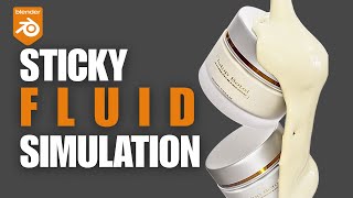 Sticky Fluid Simulation in Blender Easy Mult-color |Blender Tutorial