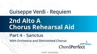 Verdi's Requiem Part 4 - Sanctus - 2nd "A" Alto Chorus Rehearsal Aid