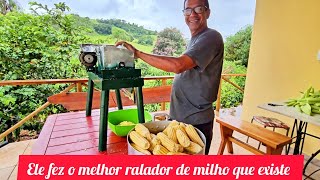 RALADOR DE MILHO CASEIRO FICOU MELHOR QUE A GENTE ESPERAVA! BORA FAZER PAMONHA.