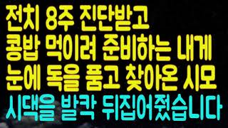 [실화사연] 전치8주 진단받고 콩밥먹이려 준비하는 내게 눈에 독을품고 찾아온 시모 시댁을 발칵 뒤집어줬습니다/다락방토크/라디오드라마/사연라디오/라디오사연/연속극