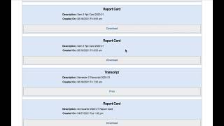 Finding Your Transcript - Skyward Student Portfolio