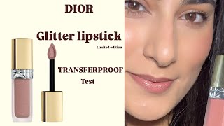 DIOR GLITTER LIPSTICK || TRANSFERPROOF GLITTER LIPSTICK || Dior Rouge Sequin - 100 Dreams