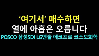 여기서 매수하면 열에 아홉은 오릅니다 f. POSCO 삼성SDI LG에너지솔루션 에코프로 에코프로비엠 코스모화학