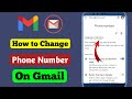 How to Change  Phone number in Gmail Account | Change Google Account Phone number 2024