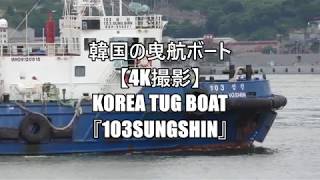 韓国の曳航ボート【4K撮影】KOREA TUG BOAT『103SUNGSHIN』