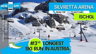 Silvretta Arena Ischgl Eleven / #3 of TOP 10 longest ski runs in Austria - from top to bottom