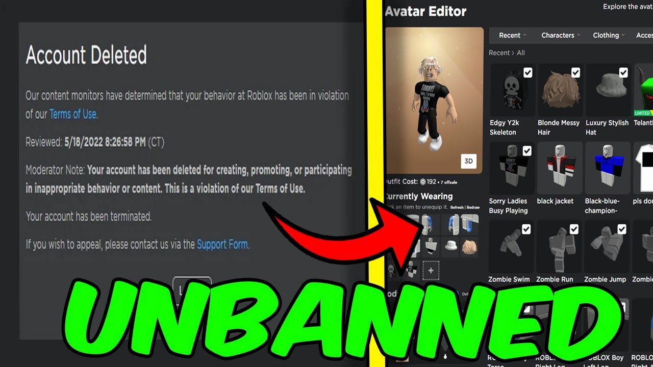 How To Get UNBANNED From ROBLOX (works On Every Account) How To Appeal ...