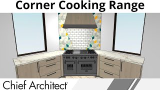 Creating an Angled Corner Cook Range