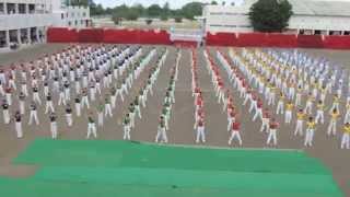 Sainik School Bijapur, Anniversary, Mass PT,  15 Sept 2014