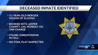 Officials identify Iowa woman who died in Jasper County Jail