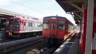 【HD】首都圏色キハ110形小海線普通小諸行(小諸到着) Form Kiha-110 Koumi Line Local for Komoro Arriving at Komoro