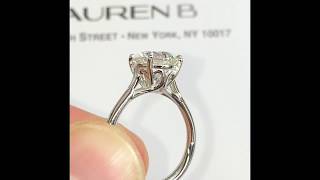 2.10 carat Round Diamond Ring in Cathedral Style