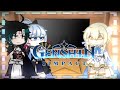 Genshin impact charachters react Traveller(Lumine)pt2/gacha club/