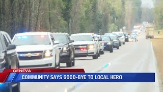 Community says goodbye to local hero