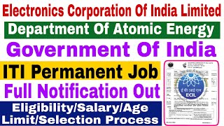 ECIL ITI Tradesman B Recruitment 2022 | Full Notification Out | ECIL Tradesman Online Form 2022 |