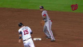 WSH@ATL: Robinson, Desmond turn a double play