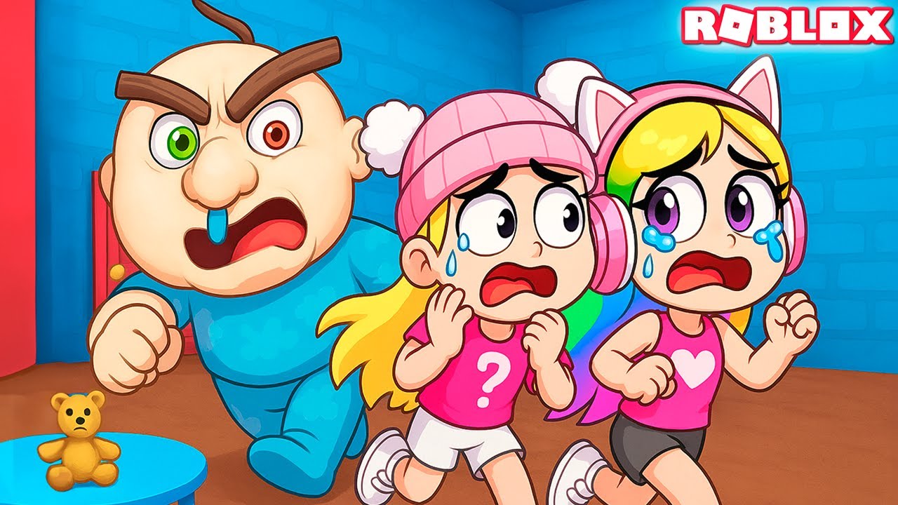 Escape Do Bebê Cabeção No Roblox Youtube