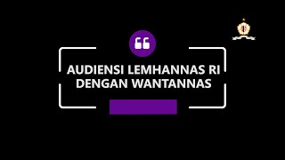 Kunjungan Wantannas RI ke Lemhannas RI