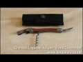 chateau laguiole corkscrew juniper wood video wineware