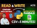 Pandas Creating & Reading CSV Files | Read, Write & Export CSV in Pytho