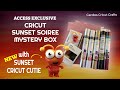 CRICUT SUNSET SOIREE MYSTERY BOX with NEW CRICUT CUTIE!!