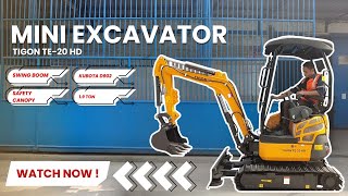 TIGON MINI EXCAVATOR TE-20 HD KAPASITAS 1.9 TON