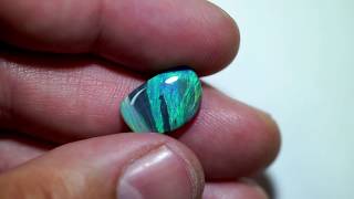 BLACK OPAL LIGHTNING RIDGE SOLID 3.62ct GEM $1 N/R AUCTION BOPB090817