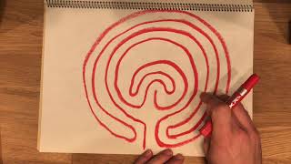 How to Draw a Classical Labyrinth Path