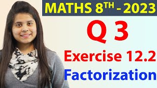 Q 3 - Ex 12.2 - Factorization - NCERT Maths Class 8th - Chapter 12, New Syllabus 2023 CBSE