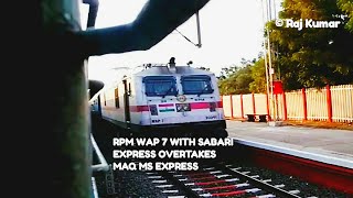 Hyderabad bound Sabari express overtakes Mangaluru egmore express