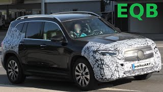 Mercedes Erlkönig EQB prototype paint in black * electric drive* 4K SPY VIDEO