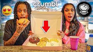 CRUMBL COOKIE REVIEW 🍪  FT BAE 🥰 **SHOCKING REACTION 😳**