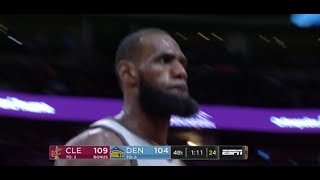 LeBron James Takes Over in Final Two Minutes of Cavaliers Win over Nuggets