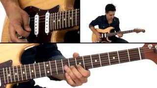 Stevie Ray Vaughan Guitar Lesson - Texas Blues Solo Breakdown - Corey Congilio