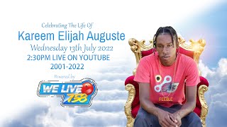 Celebrating The Life Of Kareem Elijah Auguste