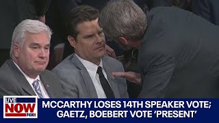 'GOP civil war' McCarthy falls short in 14th vote, representatives plead to Boebert, Gaetz