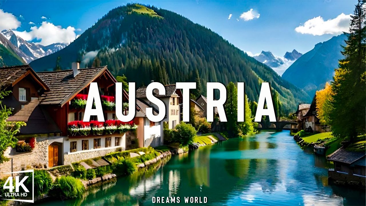 FLYING OVER AUSTRIA (4K UHD) - Relaxing Music Along With Beautiful ...