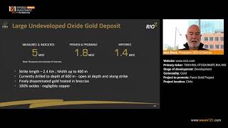 Rio2 (TSXV:RIO, OTCQX:RIOFF, BVL:RIO) - 121 Mining Investment APAC Online October 2020