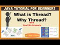 What is Thread in java? Importance of Java Threads | why Java thread? | Java for Beginners