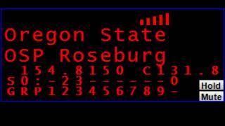 Live police scanner feed for Douglas County, Oregon