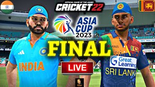 Asia Cup 2023 - India vs Sri Lanka FINAL Match - Cricket 22 Live - RtxVivek