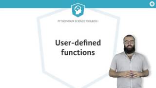 Python Tutorial: Writing user-defined functions