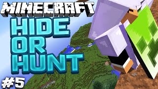MINECRAFT HIDE OR HUNT #5 - HIDING AND WAITING!