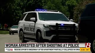 Woman fires shots before police take her into custody near Whitestown, Indiana