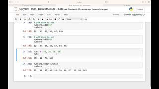 090 - Add, Update & Remove Elements from Sets in Python