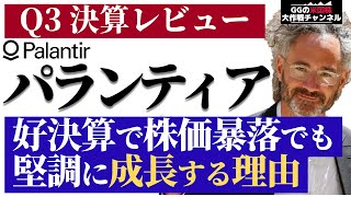 【米国株 PLTR】パランティア株 Q3決算レビュー！好決算で株価暴落でも堅調に成長する理由！