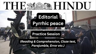 21 January | The Hindu Editorial Practice Exercise | Pyrrhic Peace