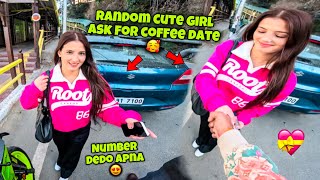 Random Cute Girl😍 ask for Coffee Date😱/Number dedo apna🥰/ preparation for ladakh ride